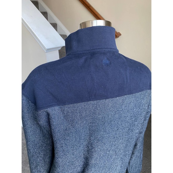 Men's RAINFOREST sheen blue fleece lined casual zip up jacket, size Medium - Picture 4 of 14